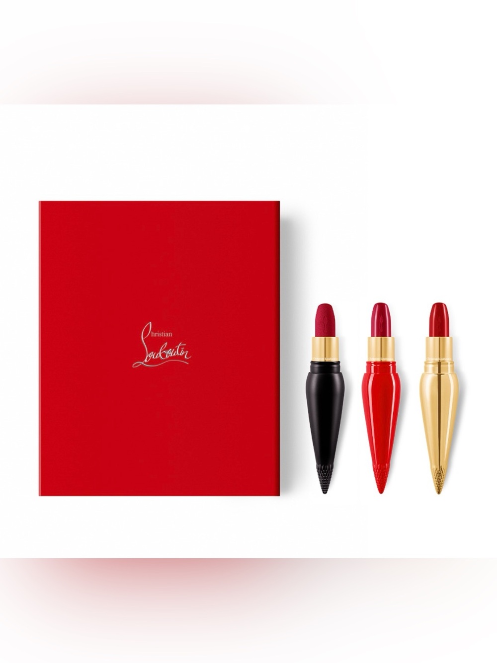Christian Louboutin Lip Trio Rouge Louboutin 
Coffret Set ❤️ Luxury Beauty| NIB✨